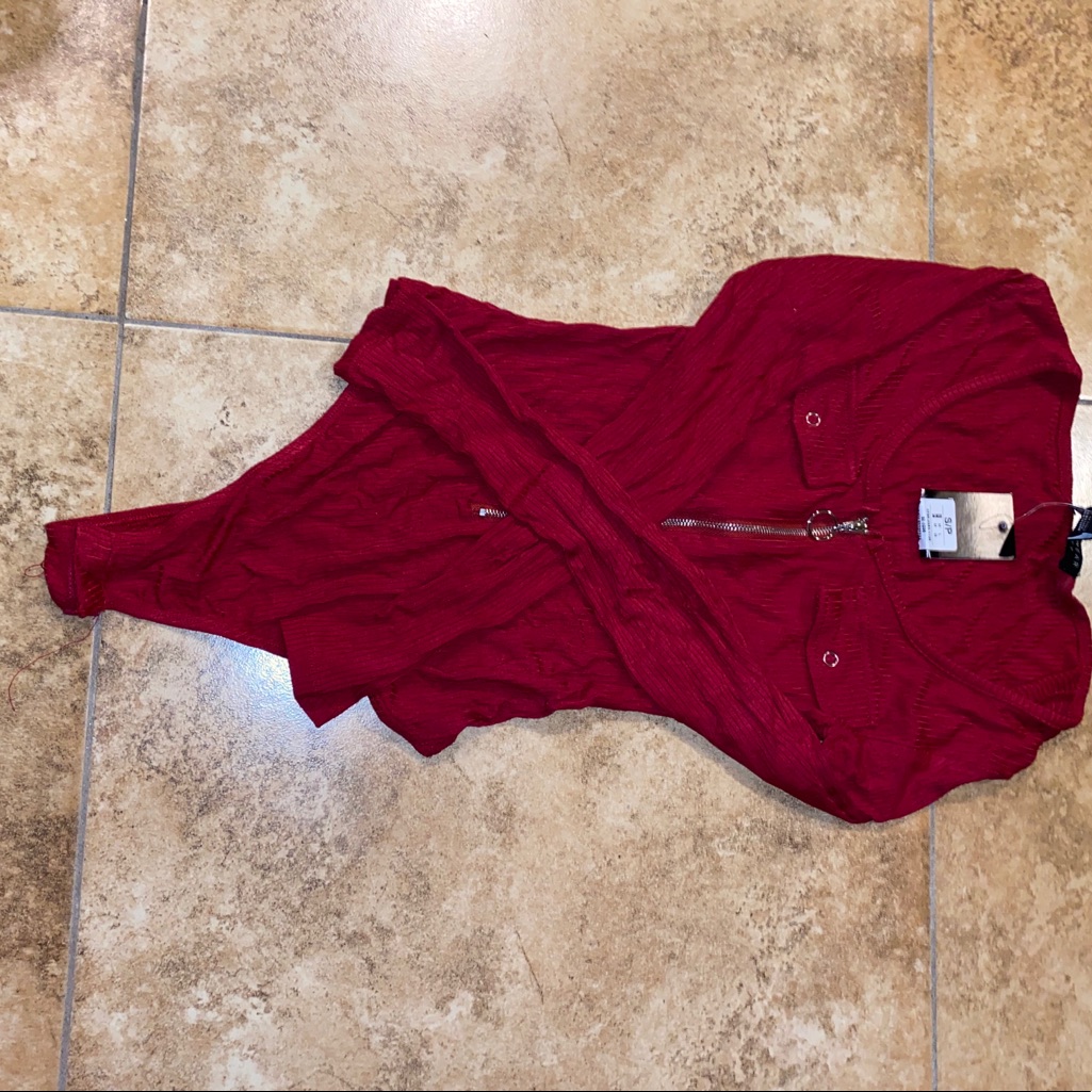 Brand New Red Bodysuit
